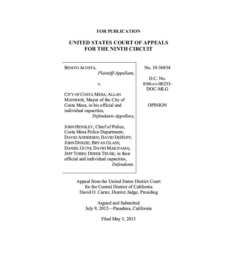 Federal Court Strikes Down City Ordinance Limiting Free Speech - ACLU ...