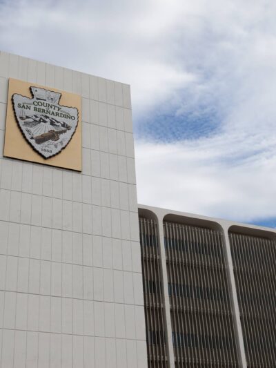 The exterior of San Bernardino County's district attorney's offices.