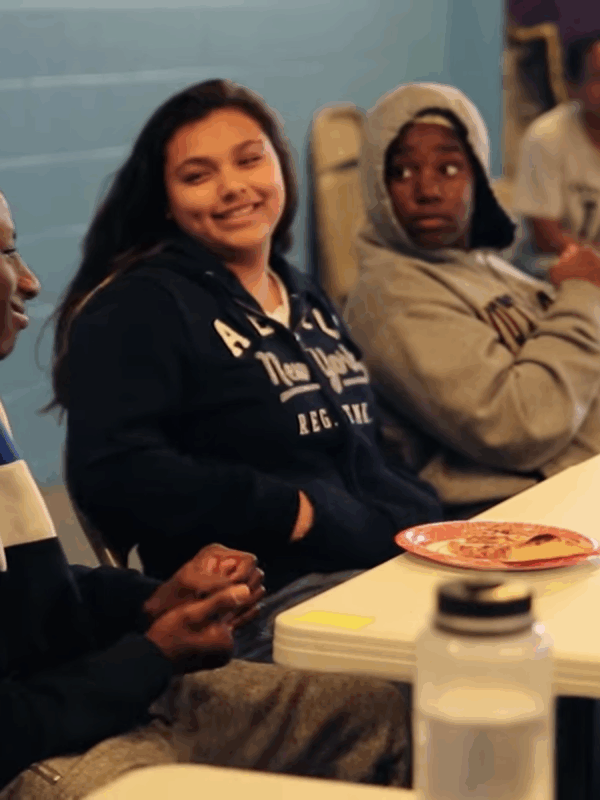 Group of students at a graduation celebration