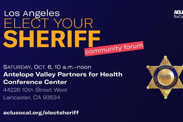 Los Angeles Elect Your Sheriff Community Forum