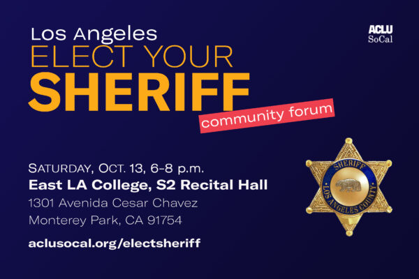 Los Angeles Elect Your Sheriff Community Forum
