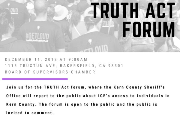 Kern County's Truth Act Forum