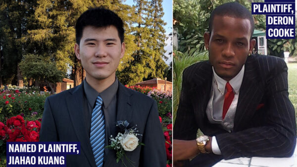 Named plaintiffs in Kuang v. U.S. Dept. of Defense: Jiahao Kuang on the left, Deron Cooke on the right