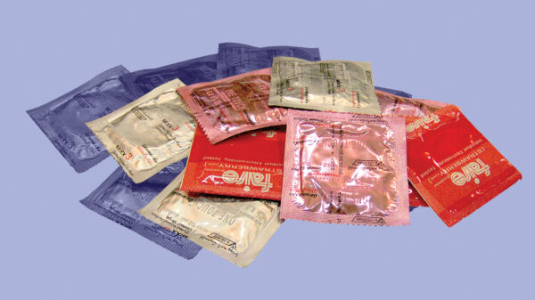 A pile of condoms