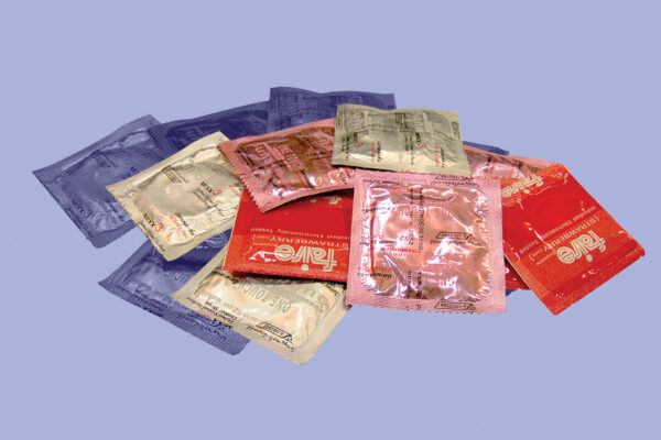 A pile of condoms