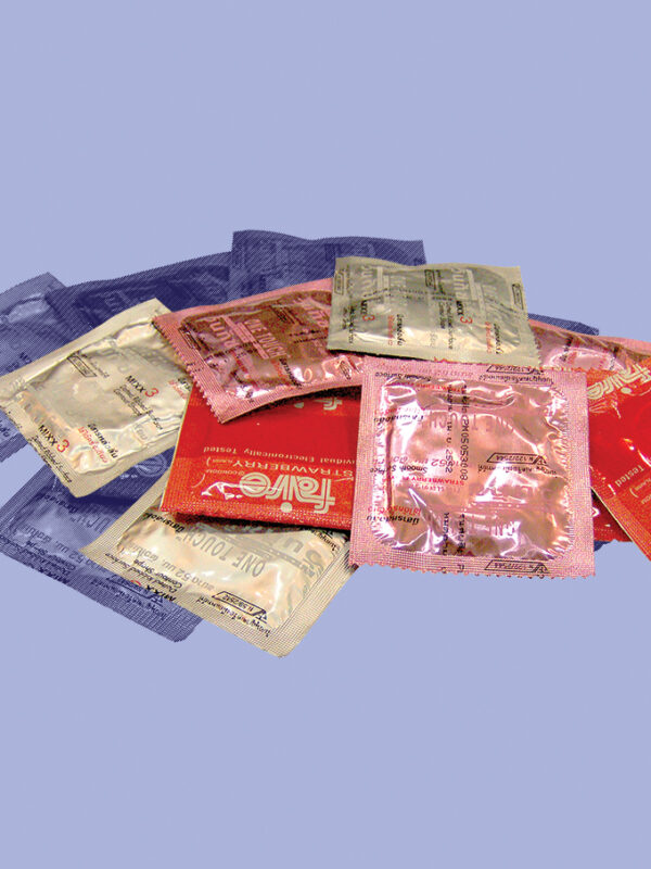 A pile of condoms