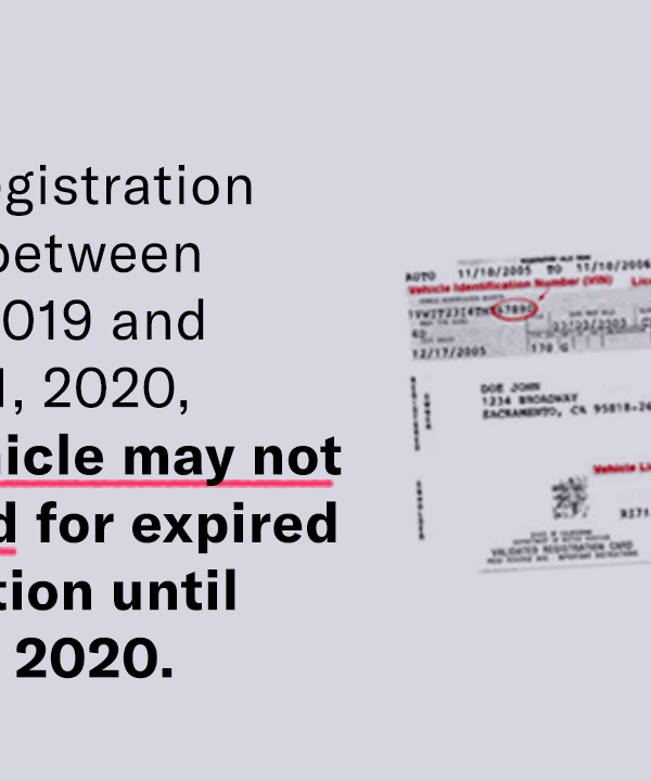 Update: If your registration expired between Sept. 4, 2019 and Jan. 1, 2020, your vehicle may not be towed for expired registration until June 30, 2020.