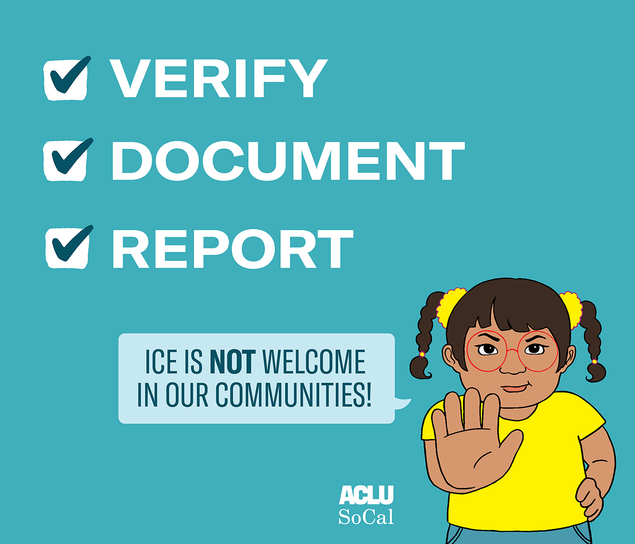 Verify Document Report. ICE is NOT welcome in our communities!