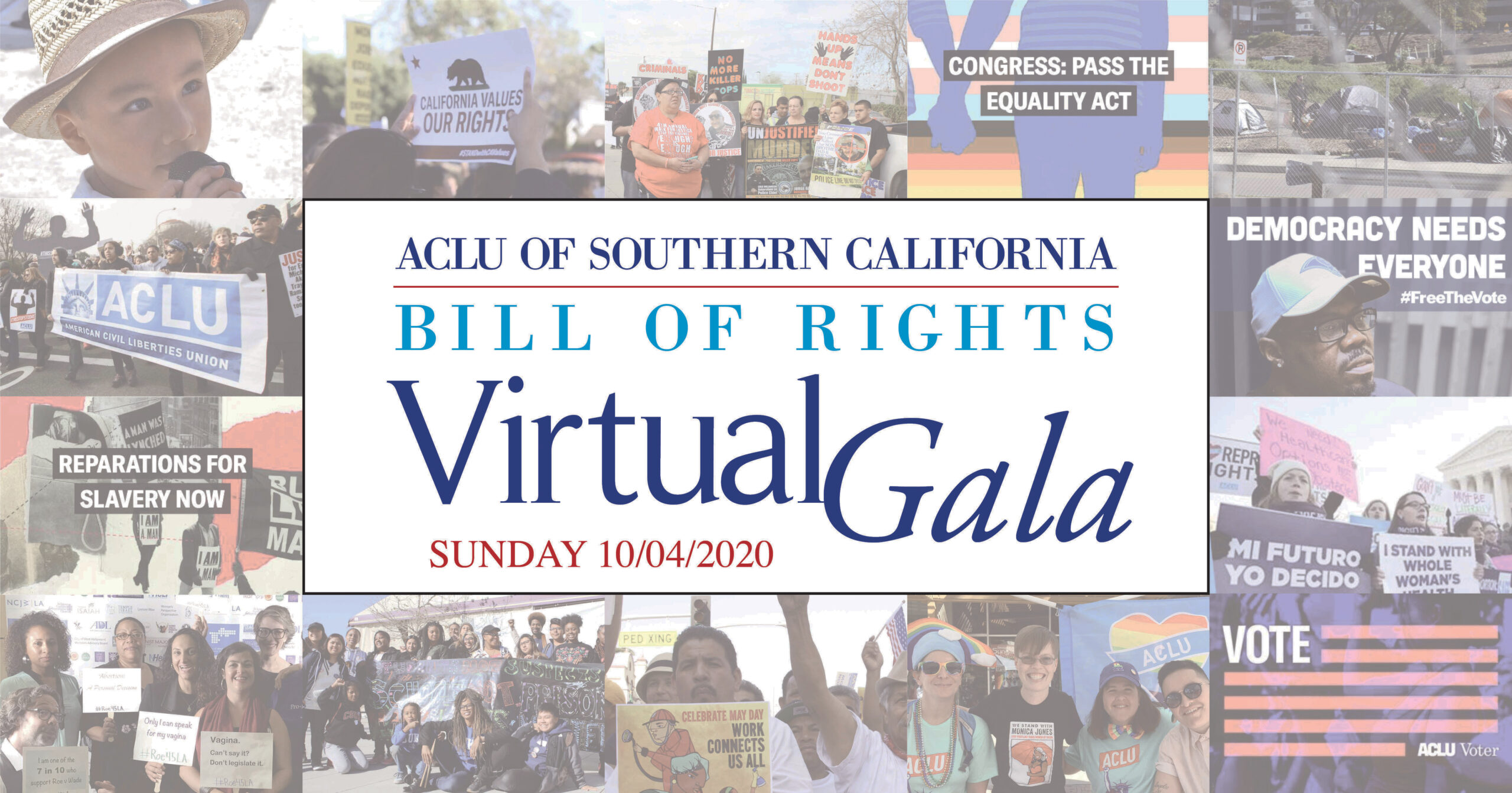 2020 Bill of Rights Awards Virtual Gala - ACLU of Socal