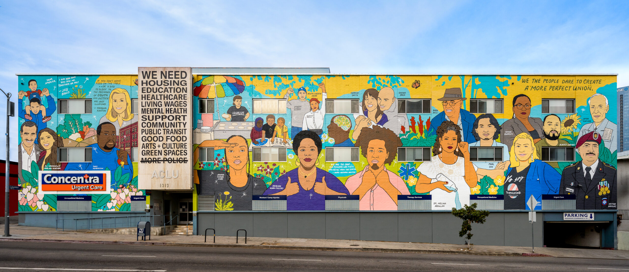 ACLU SoCal mural - The Care We Create