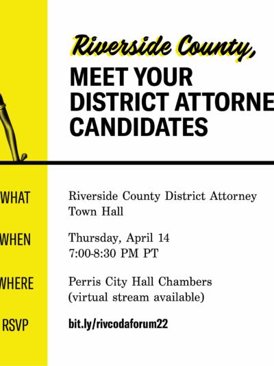 MEET YOUR DISTRICT ATTORNEY CANDIDATES