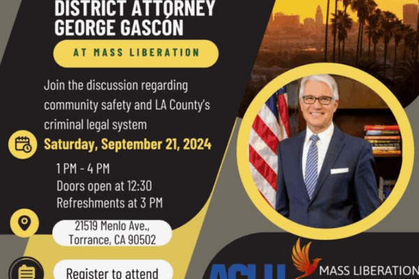 Directly Impacted People In Conversation With Los Angeles District Attorney George Gascon