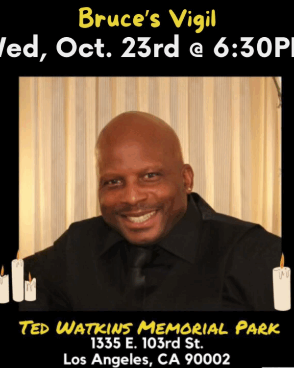 Bruce's Vigil Monday October 23