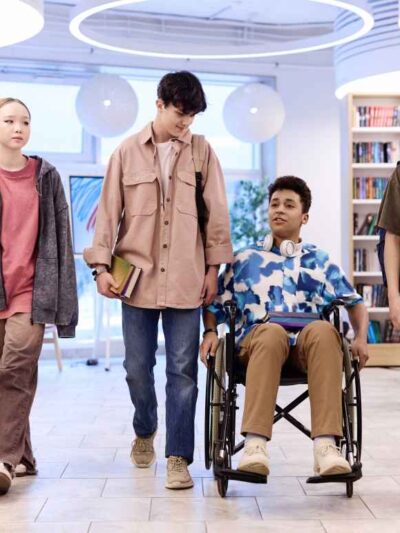 Group of high school students