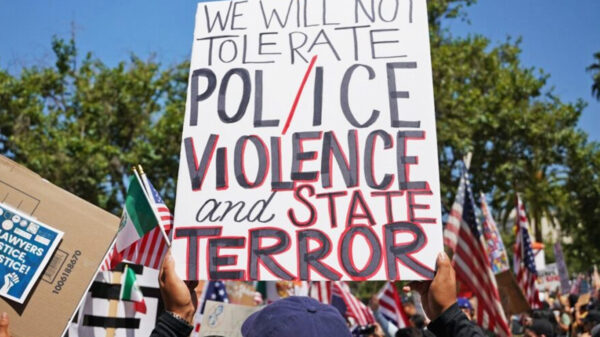 We will not tolerate police or ICE violence and state terror