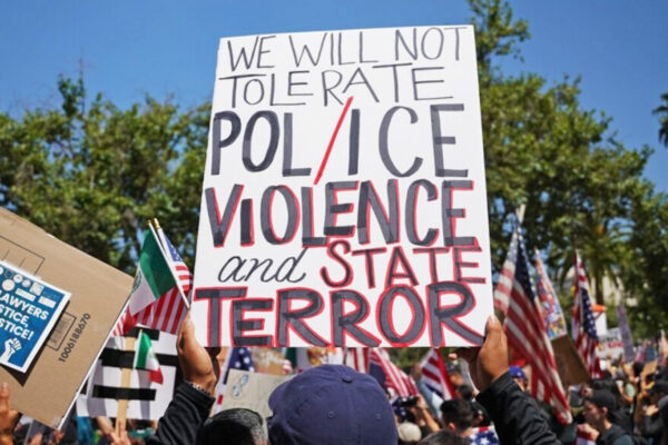 We will not tolerate police or ICE violence and state terror