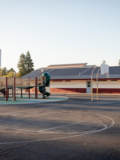 A typical generic American school campus.