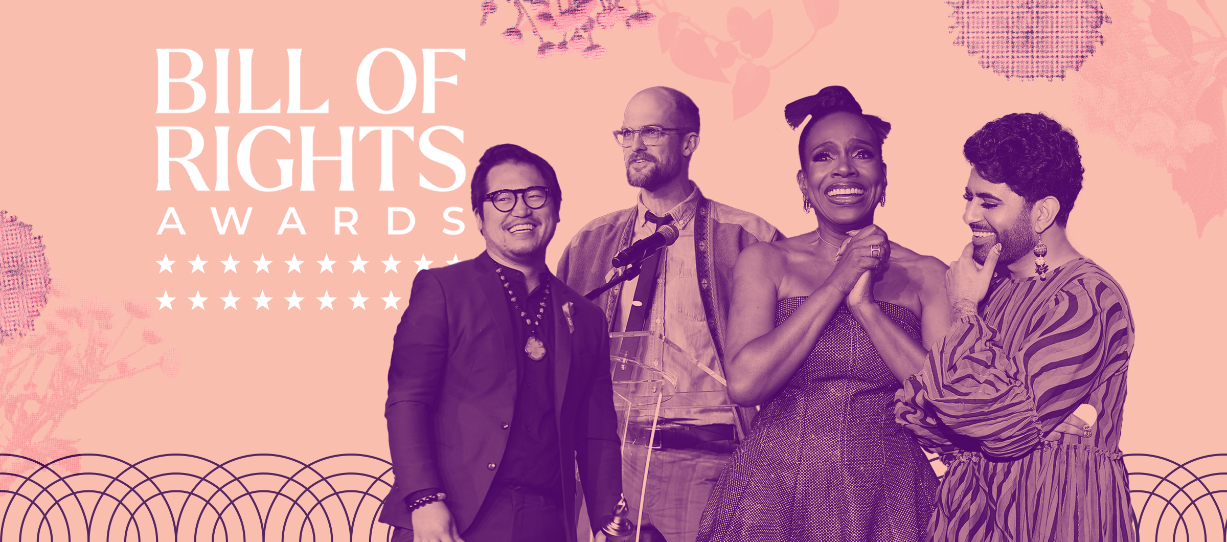 Bill of Rights Awards 2024 - Daniel Kwan, Daniel Scheinert, Sheryl Lee Ralph, Alok Vaid-Menon