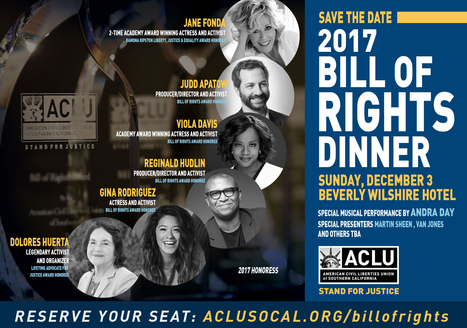 2017 ACLU SoCal Bill of Rights dinner