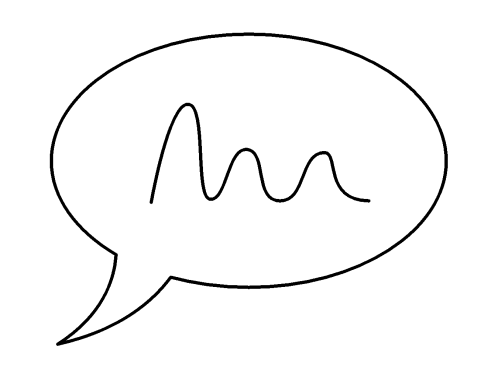 A speech bubble