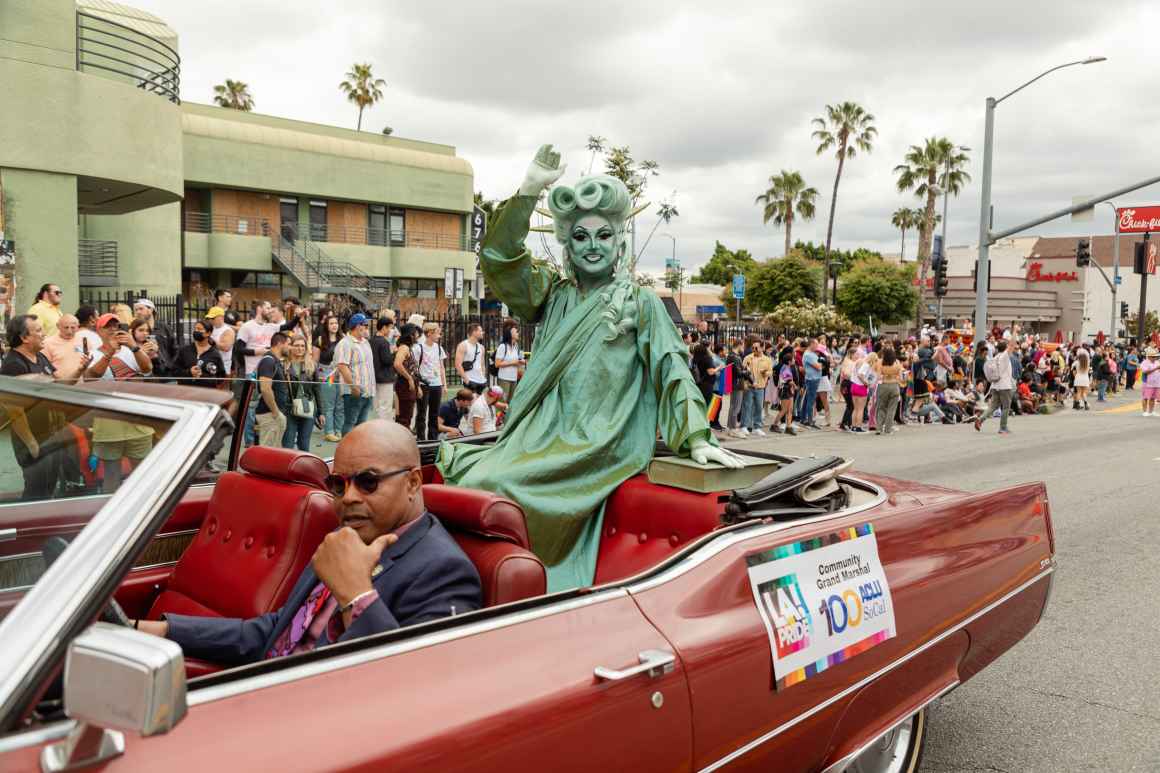 Lady Liberty pride parade