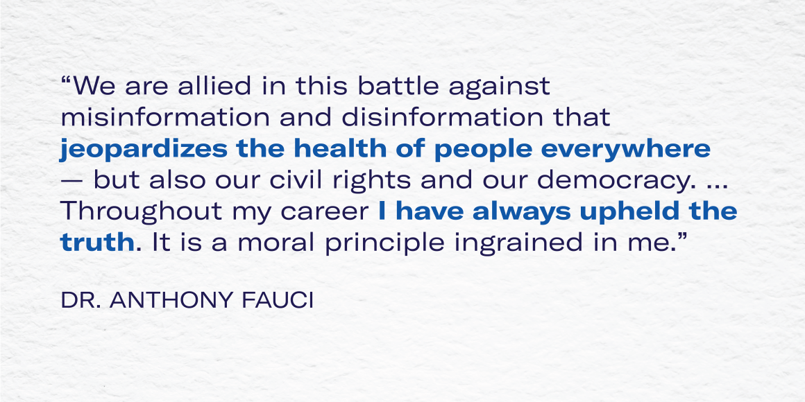 Quote by Dr. Anthony Fauci