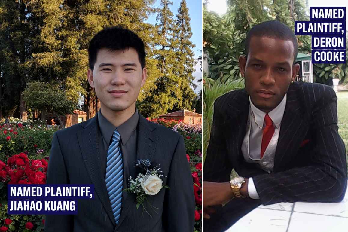 Named plaintiffs in Kuang v. U.S. Dept. of Defense: Jiahao Kuang on the left, Deron Cooke on the right