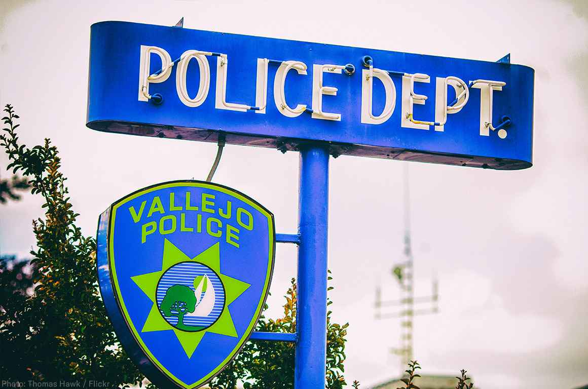 Vallejo police sign