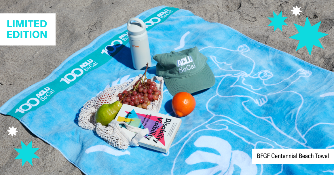 ACLU SoCal Store Centennial Towel