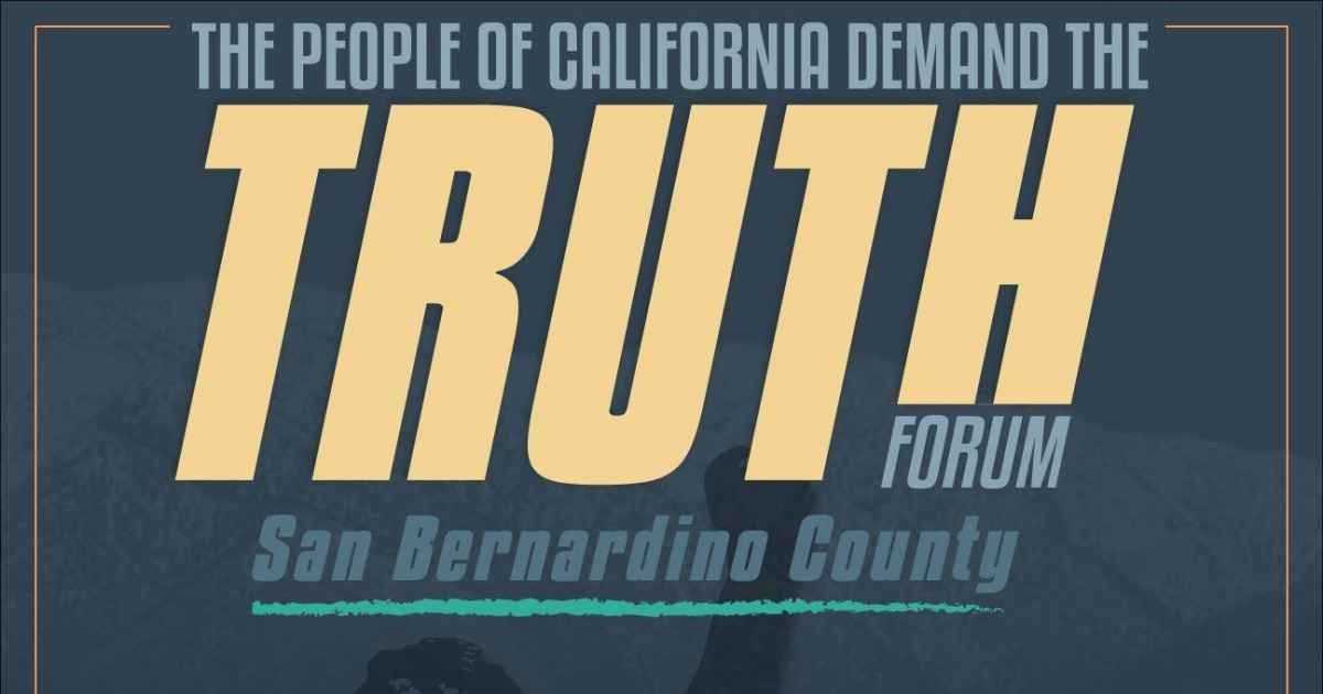 Dec. 4 Truth Act Forum San Bernardino County ACLU of Southern