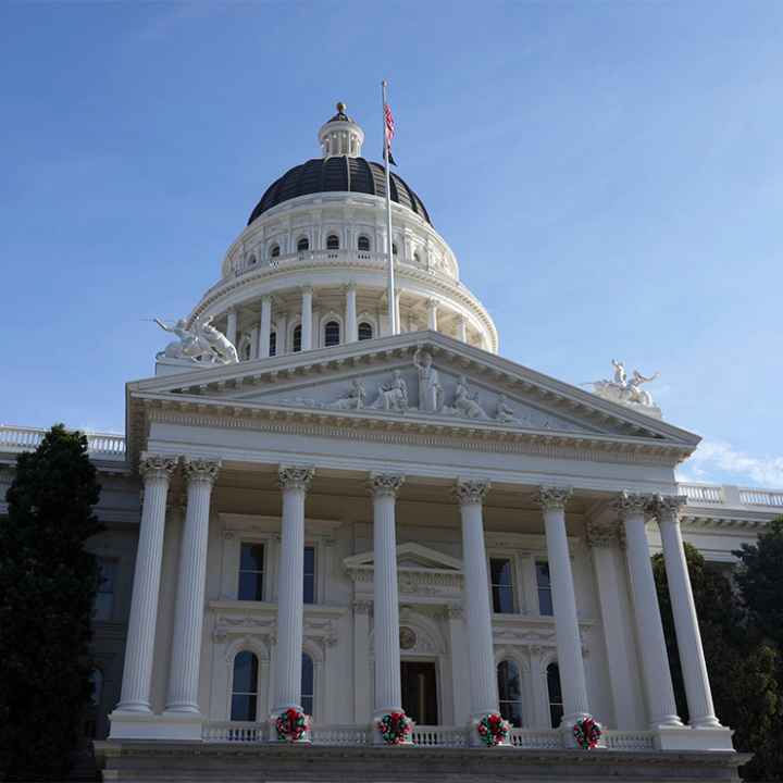 The California State Capitol building.
