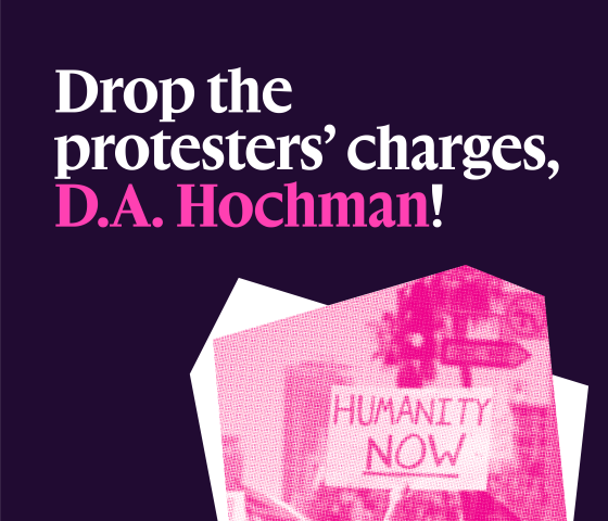 L.A. D.A., drop protesters' charges!